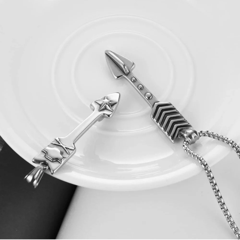 Arrow Stainless Steel Pendant Necklace
